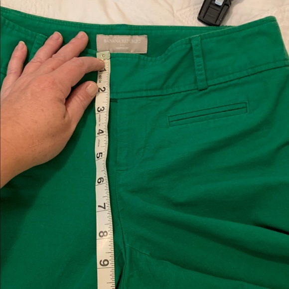Banana Republic Martin fit green flare pants sz 0 - Picture 5 of 6